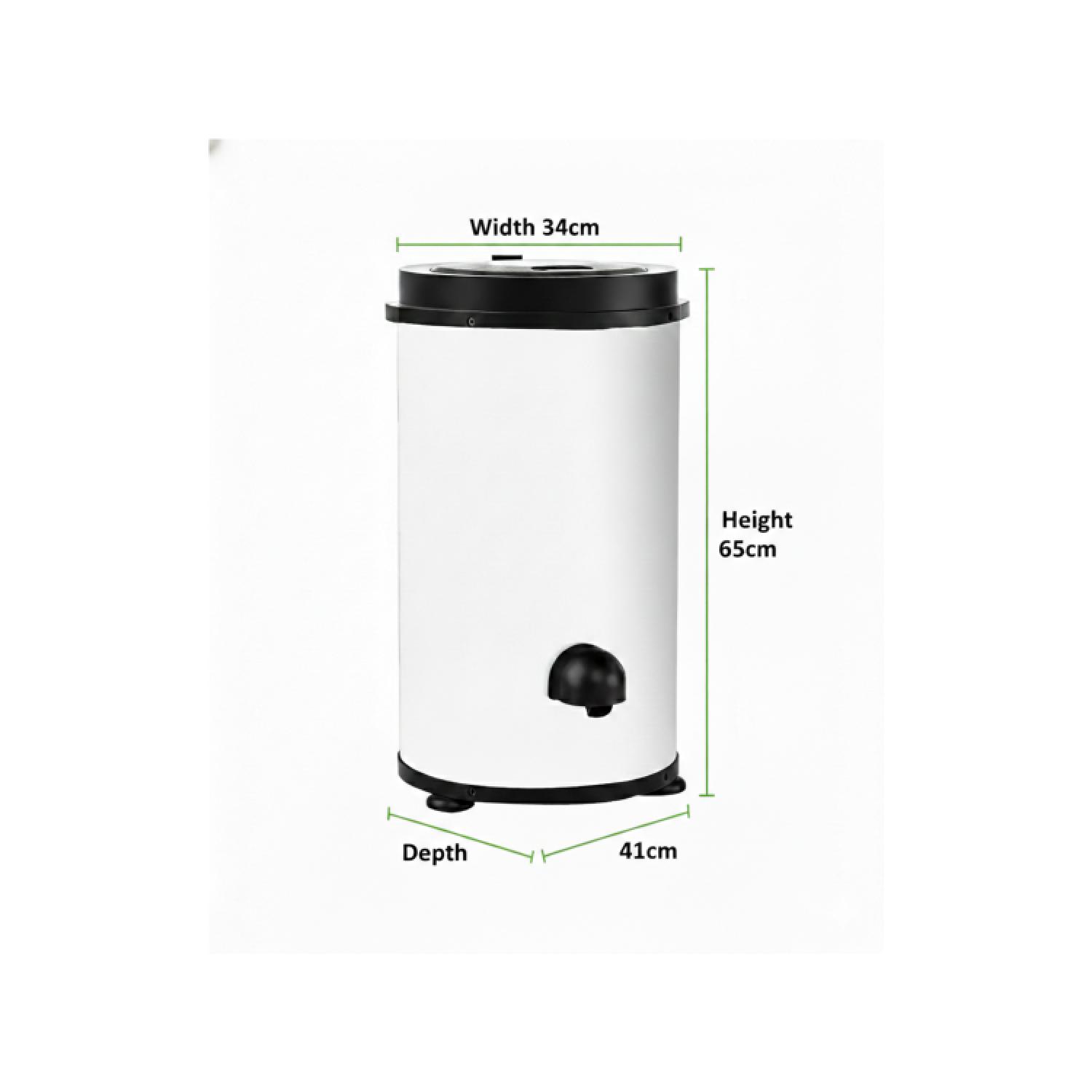 Compact Electric Spin Dryer 4kg Capacity 2800RPM – White full image